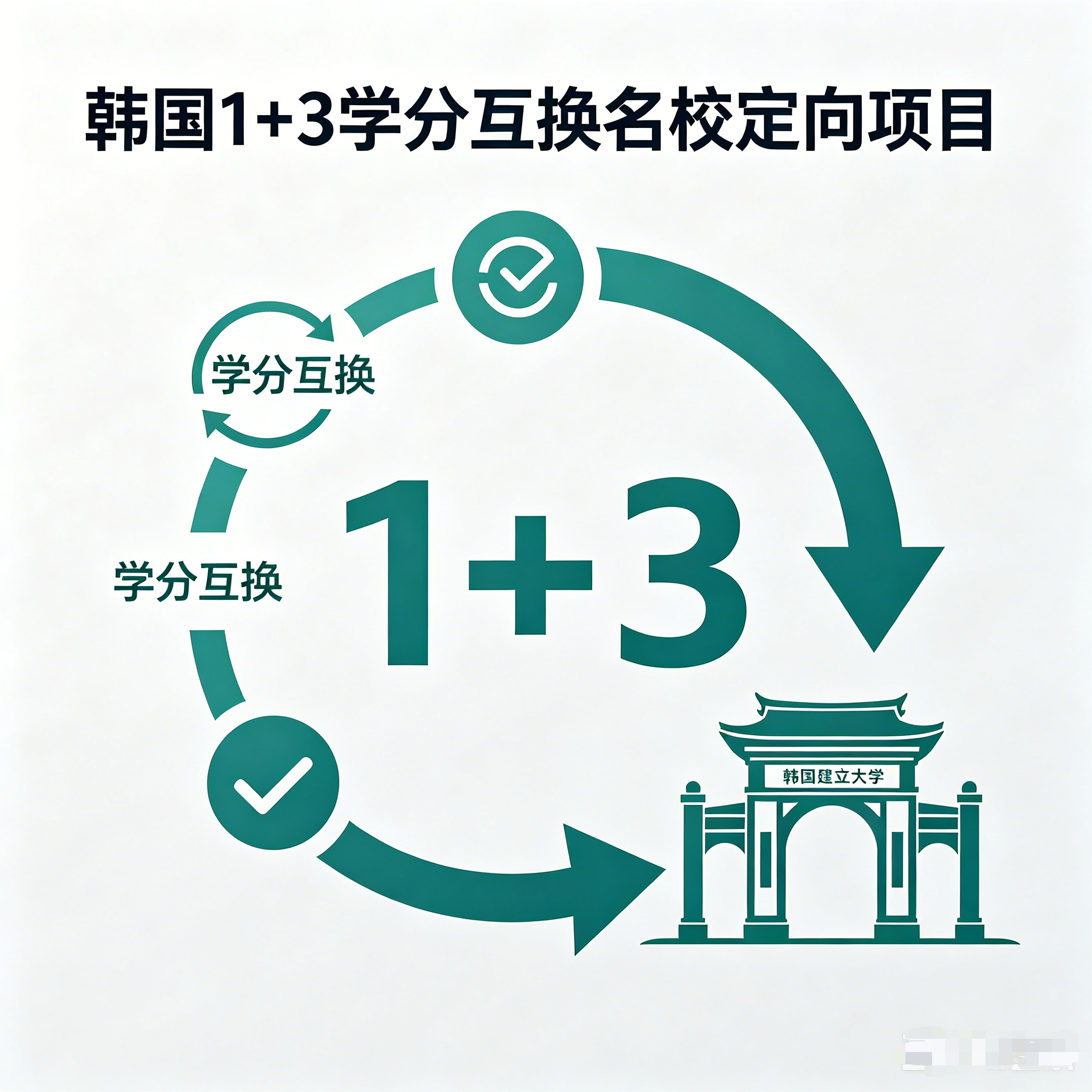 遂宁韩国留学1+3学分互换项目（名校定向）